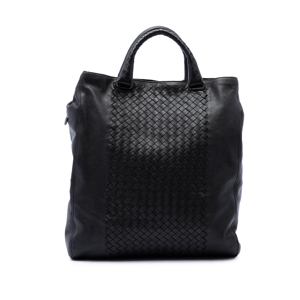 Pre-Loved Bottega Veneta Intrecciato Trimmed Nappa Tote